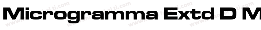 Microgramma Extd D M字体转换